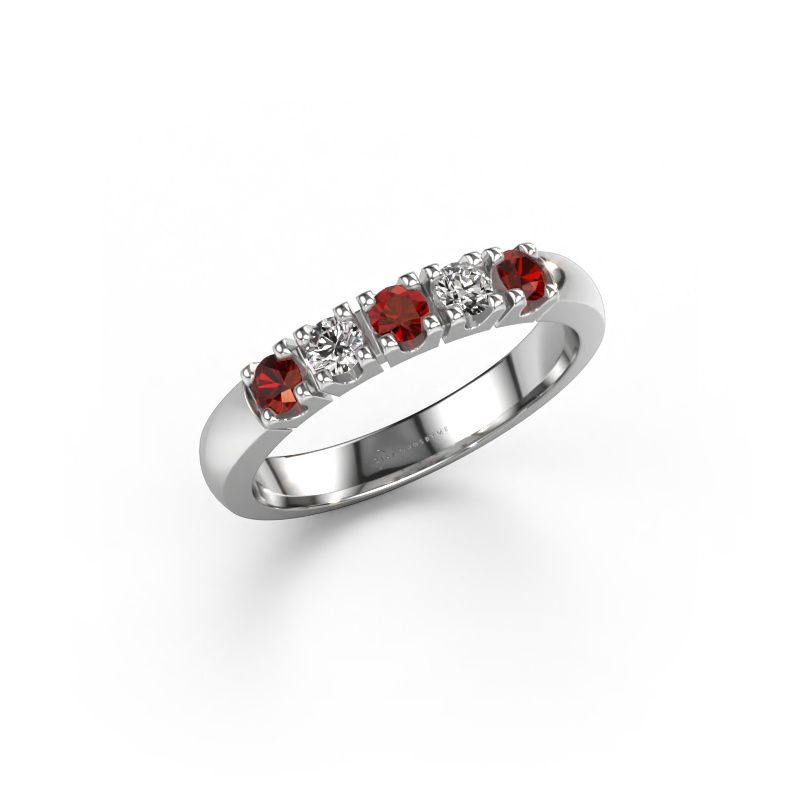 Ring Rianne 5 950 platinum garnet 2.7 mm