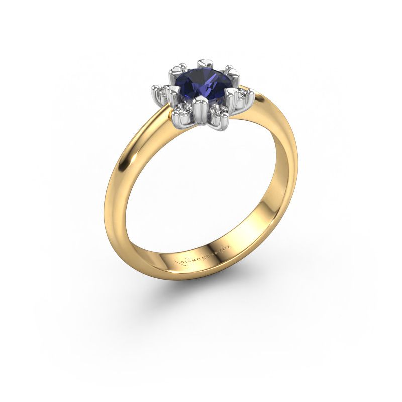 Ring Liesbeth 585 Gold Saphir 5 mm
