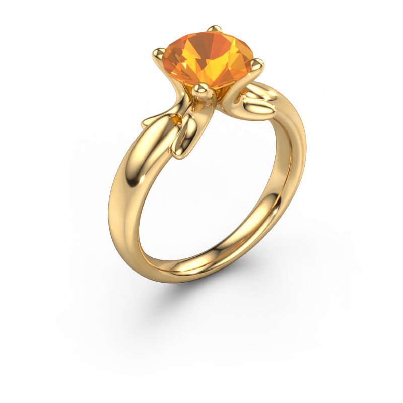 Ring Jodie 585 gull citrin 8 mm