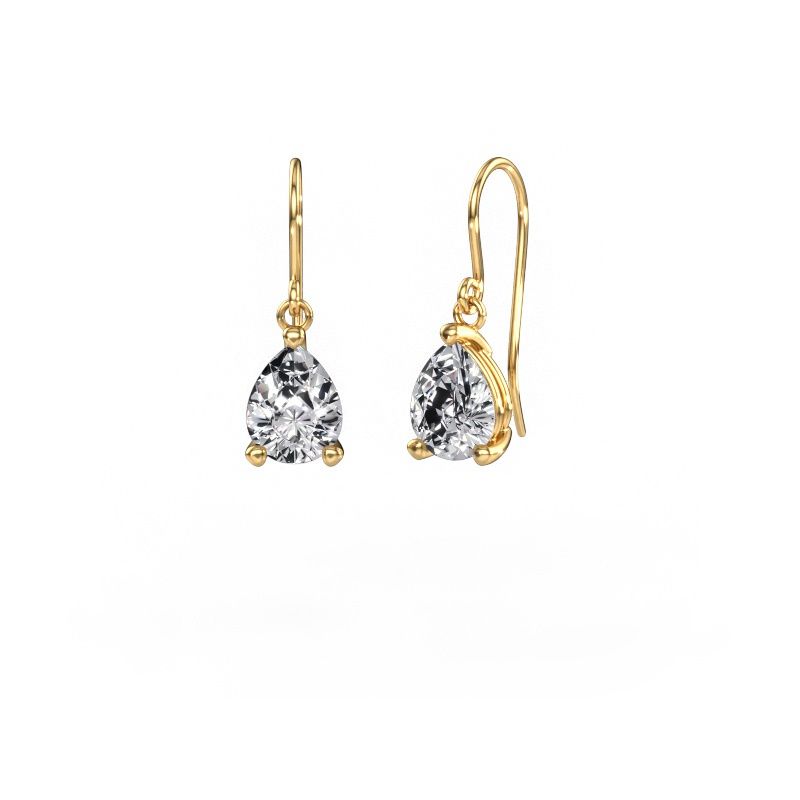 Hängande örhängen Laurie PER 1 585 gult guld labbodlad diamant 1.50 crt