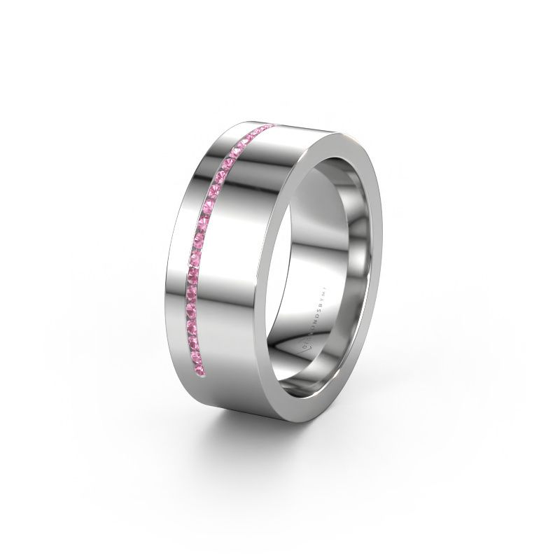 Alliance WH0143L17BP 950 platine saphir rose ±7x2 mm