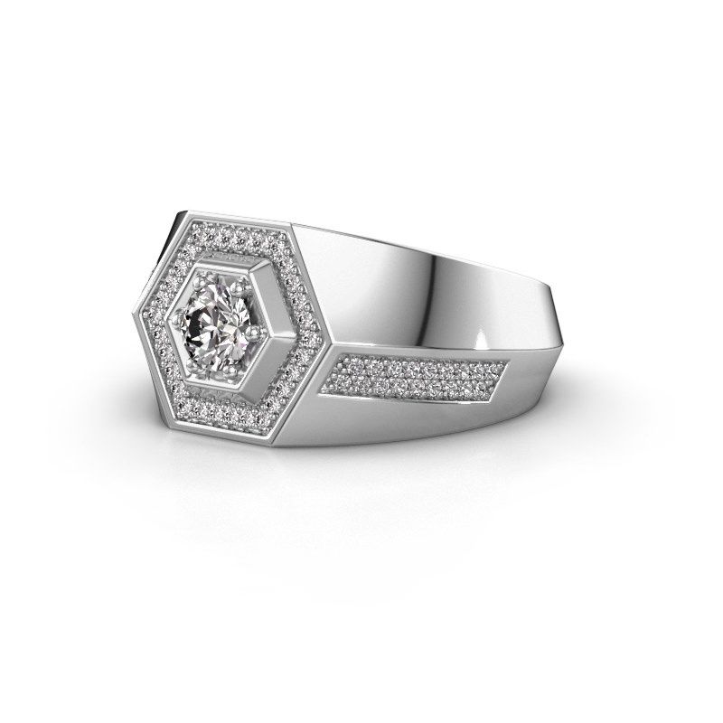 Image of Men's ring sjoerd<br/>950 platinum<br/>Diamond 0.73 crt