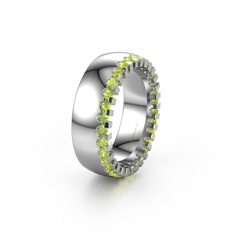 Ehering WH6120L27C 585 Weißgold Peridot ±7 x 2,2 mm