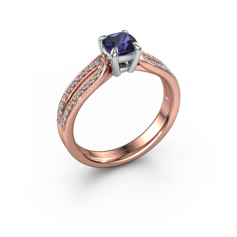 Engagement ring Antonia cus 2 585 rose gold sapphire 5 mm