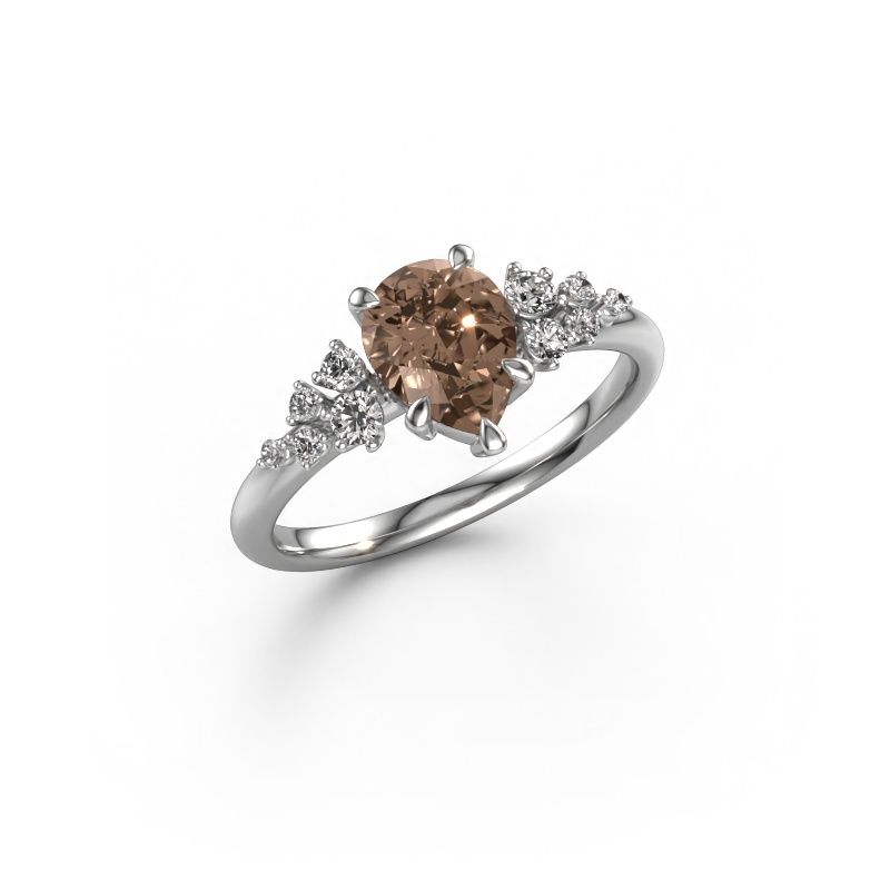 Ring Royce PER 950 platinum brown diamond 1.203 crt