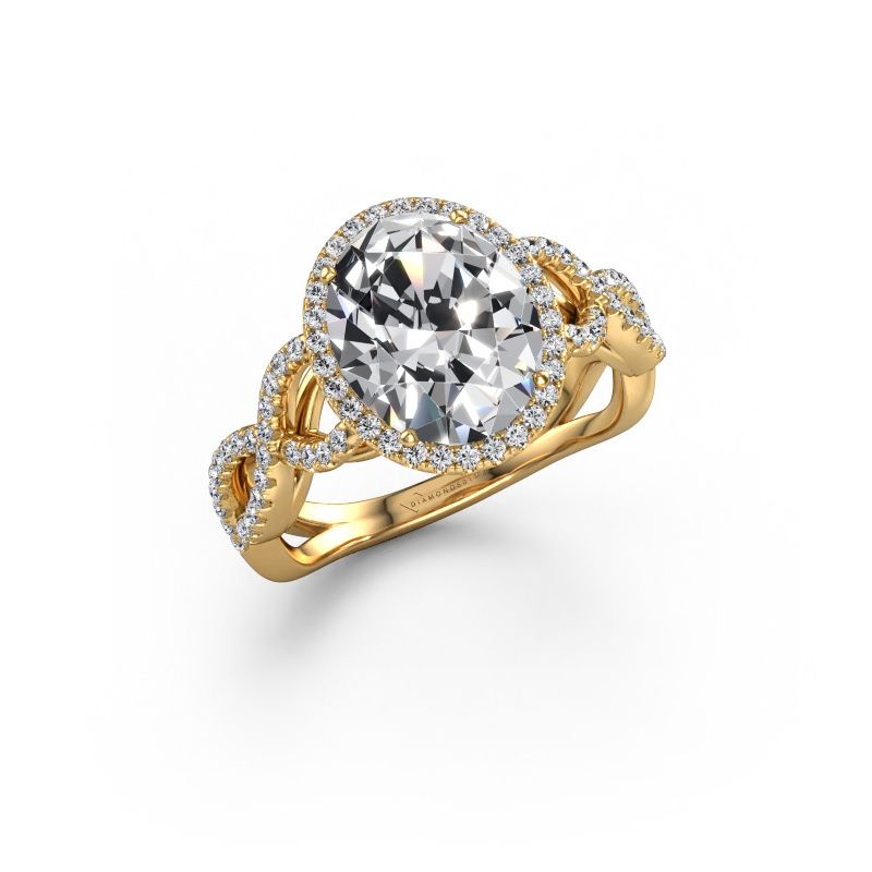 Engagement ring Dionne ovl 585 gold diamond 3.11 crt