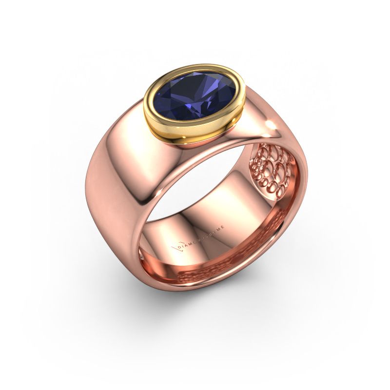 Ring Anouschka 585 rose gold sapphire 8x6 mm