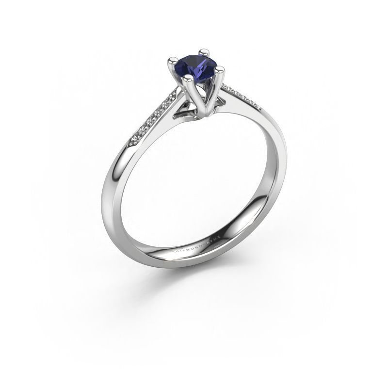 Bague de fiançailles Janna 2 950 platine saphir 4 mm