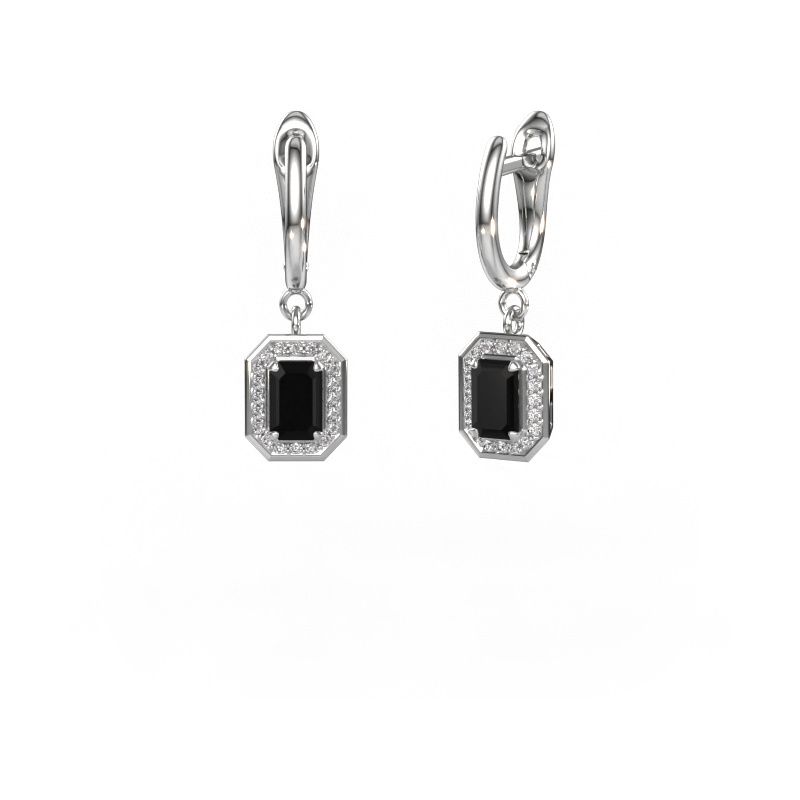 Ohrhänger Dodie 1 585 Weißgold Schwarz Diamant 0.84 crt