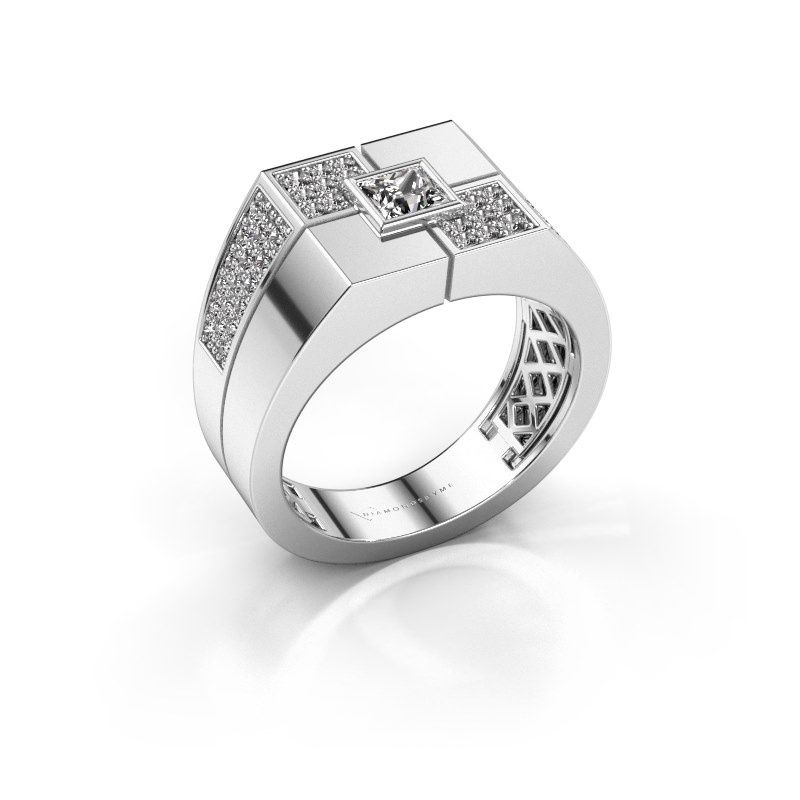 Afbeelding van Heren ring Rogier<br/>585 witgoud<br/>diamant 0.922 crt