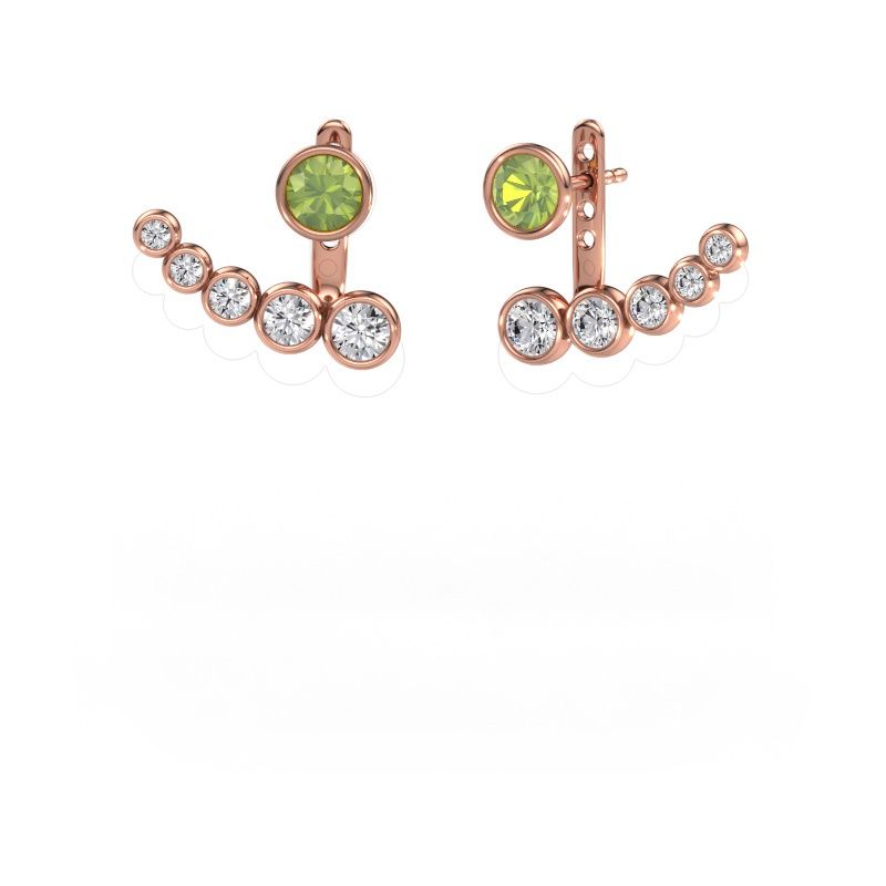 Ohrringe Wendy 585 Roségold Peridot 5 mm