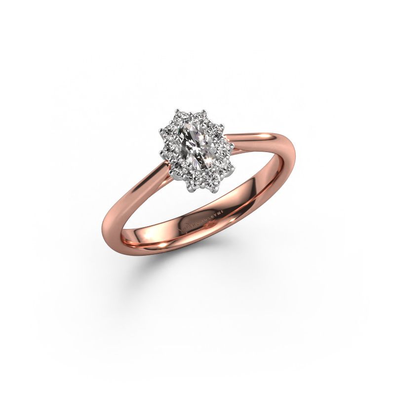 Verlobungsring Leesa 1 585 Roségold Diamant 0.23 crt