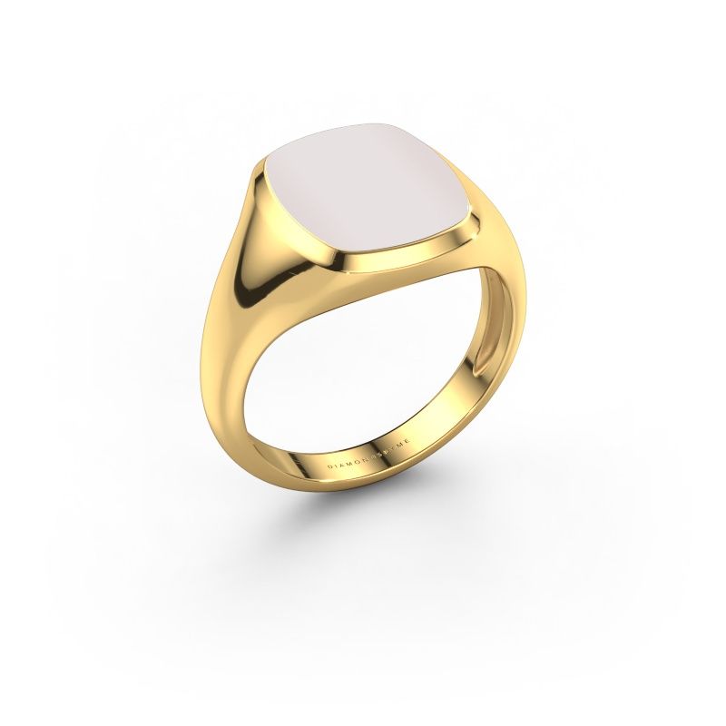 Chevalière Benjamin 2 Light 585 or jaune nicolo rouge 13x11 mm
