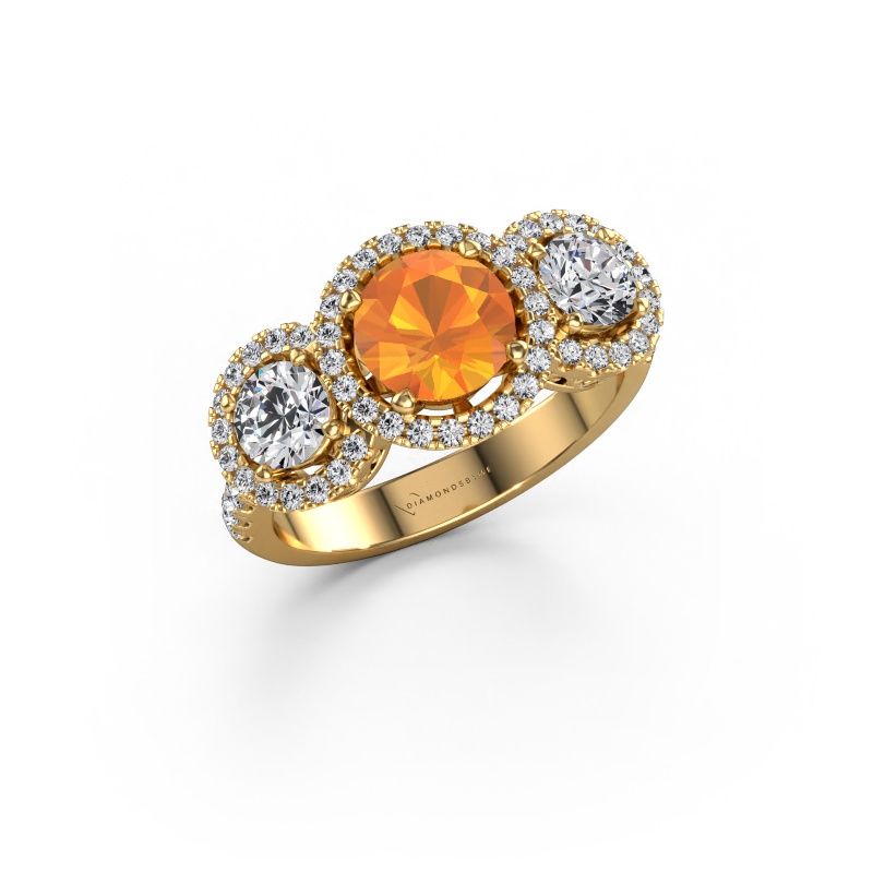Ring Lacie 585 gold citrin 6.5 mm