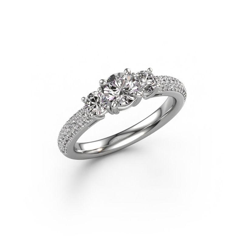Image of Engagement Ring Marielle Rnd<br/>950 platinum<br/>Zirconia 5 mm