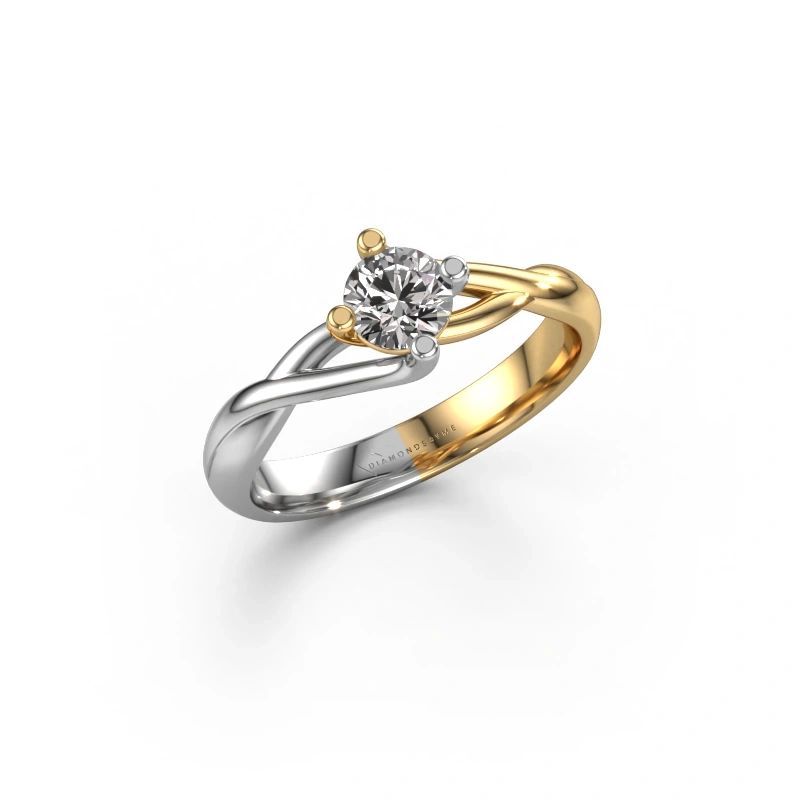 Engagement ring Paulien 585 gold diamond 0.40 crt