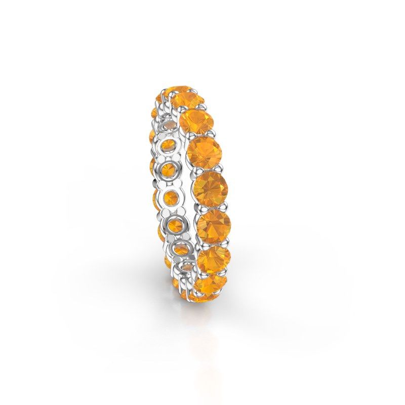 Bild von Ring heddy rnd 3.4<br/>585 Weißgold<br/>Citrin 3.4 mm