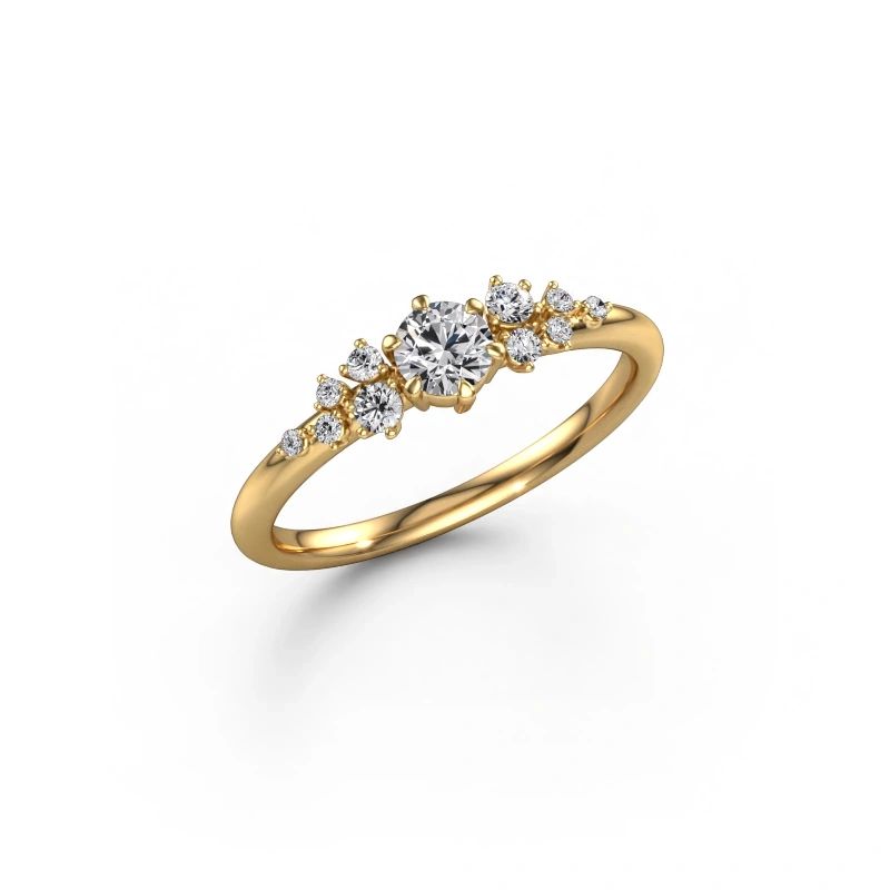 Ring Royce RND 585 gold diamond 0.383 crt