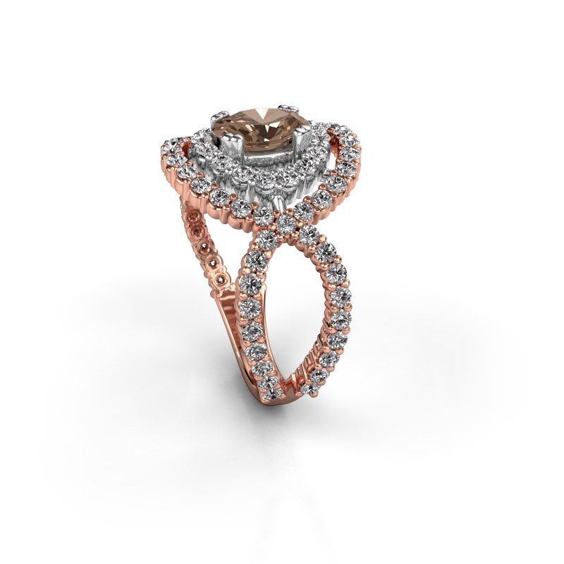 Bild von Ring Chau 585 Roségold Braun Diamant 1.97 crt