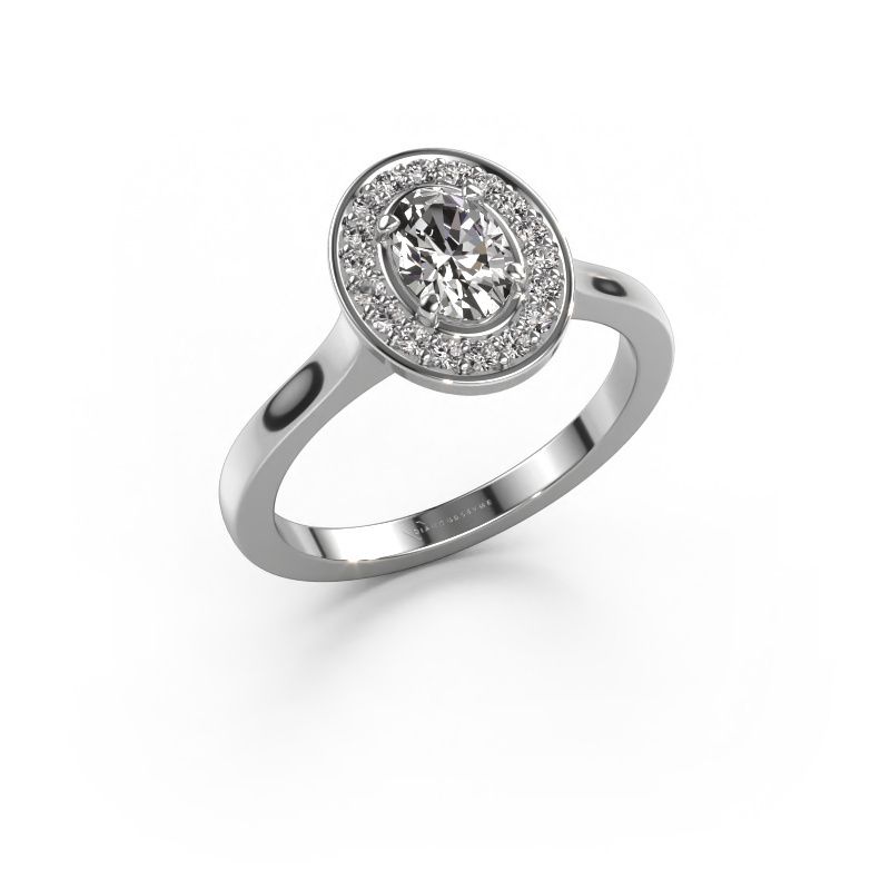 Ring Madelon 1 950 platinum lab grown diamond 0.880 crt