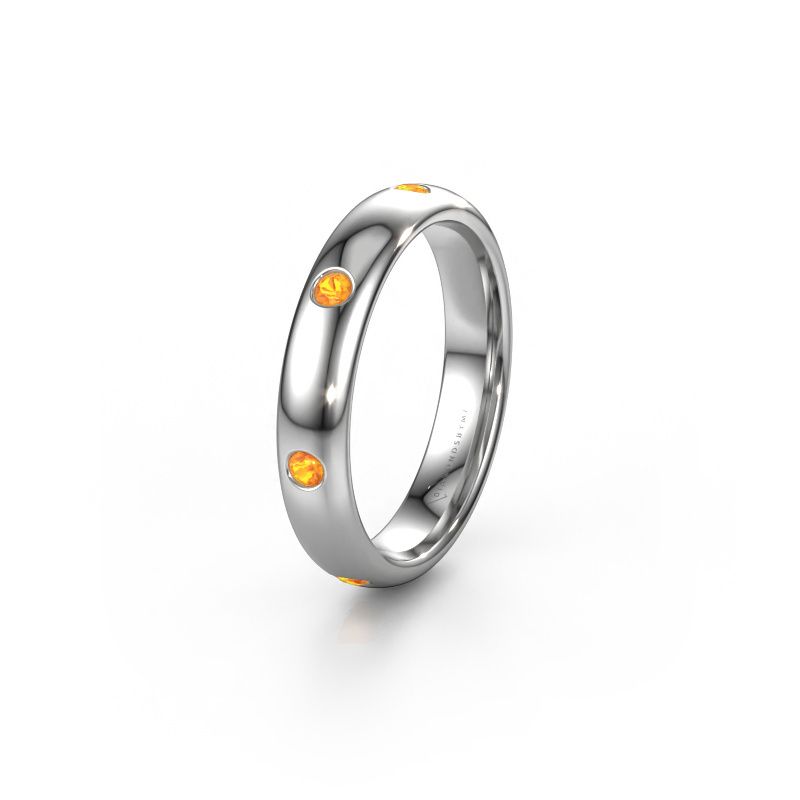 Ehering WH0105L34BP 585 Weißgold Citrin ±4x2 mm