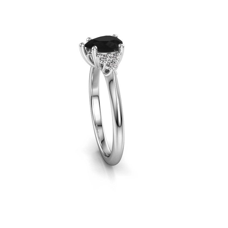 Afbeelding van Verlovingsring Felipa per 950 platina zwarte diamant 1.115 crt