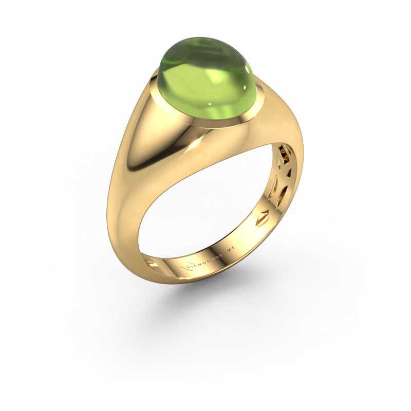 Ring Zaza 585 gold peridot 10x8 mm