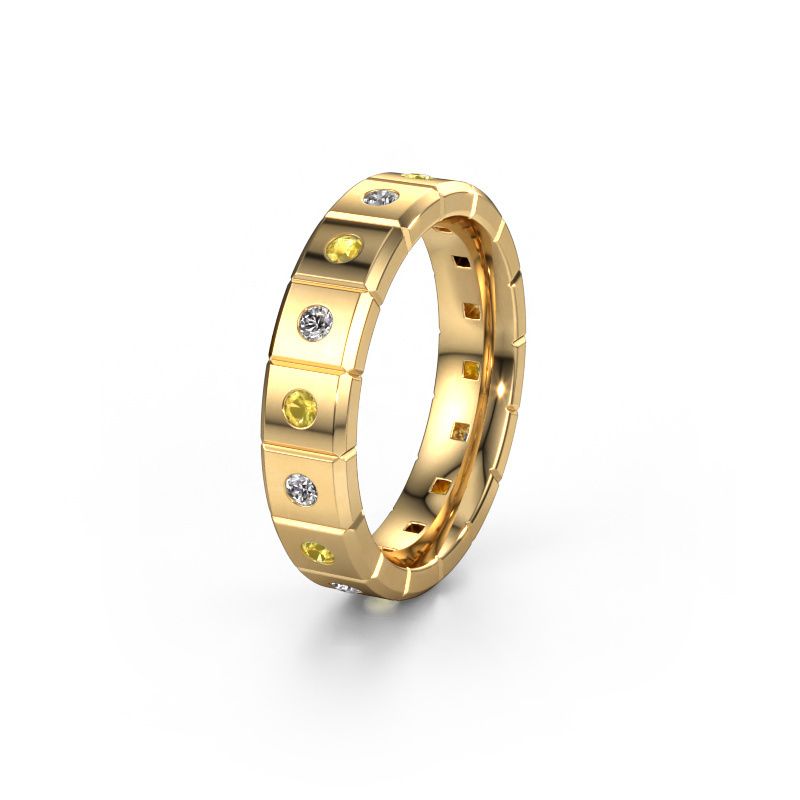 Bague de mariage WH2055L15DP 585 or jaune saphir jaune ±5x2.4 mm