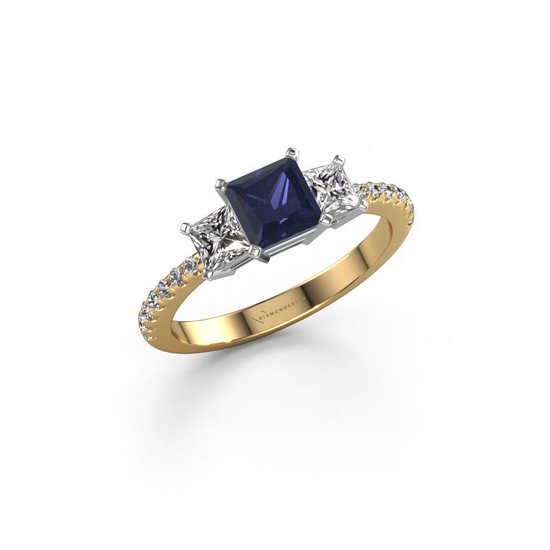 Verlobungsring Dorla 585 Gold Saphir 5 mm