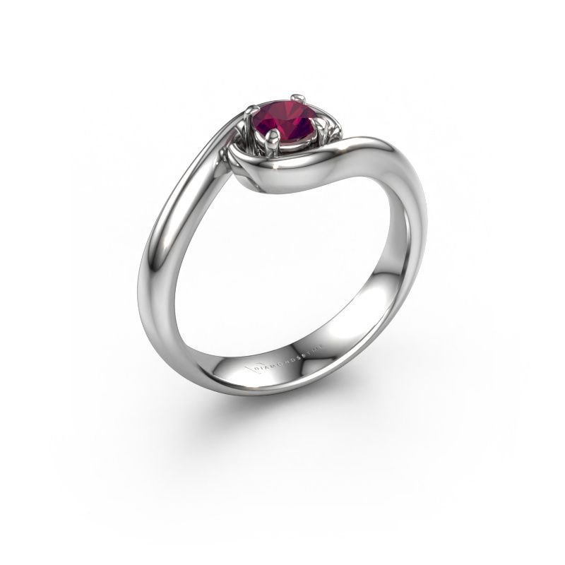 Verlovingsring Linn 950 platina rhodoliet 4.2 mm