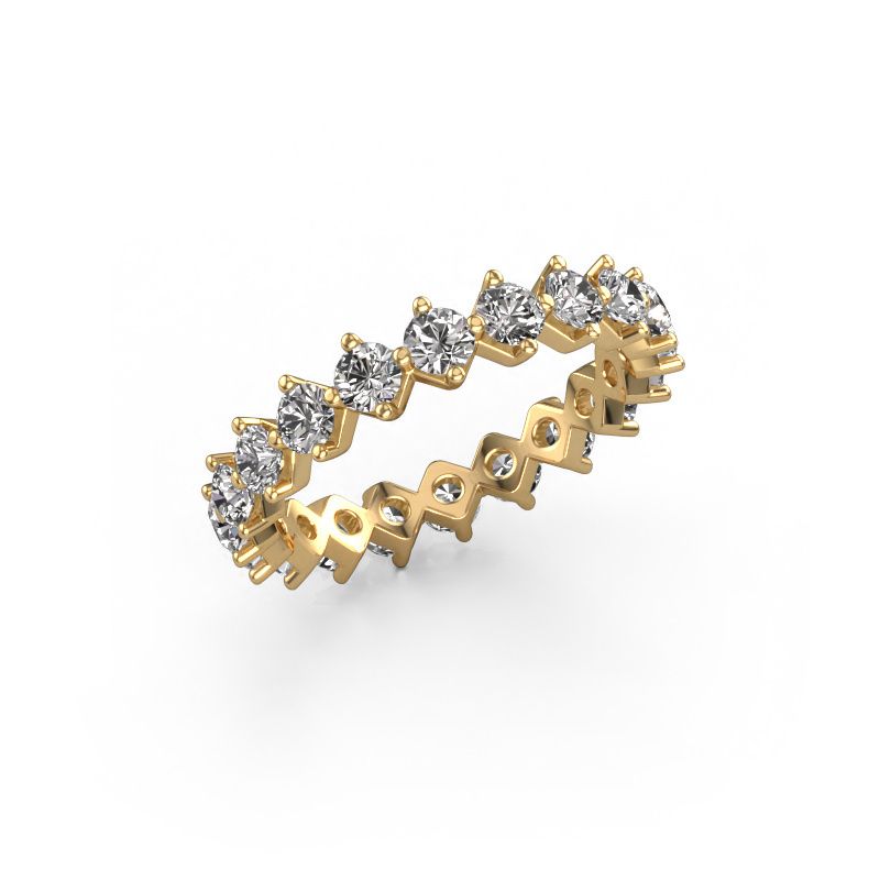 Stackable ring Janie 3.0mm 585 gold lab-grown diamond 2.00 crt