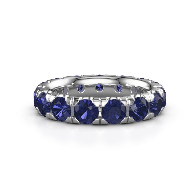 Bild von Vorsteckring jackie 4.2<br/>585 Weißgold<br/>Saphir 4.2 mm