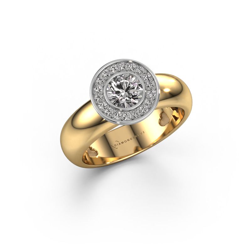 Ring Anna 585 gold zirconia 5 mm