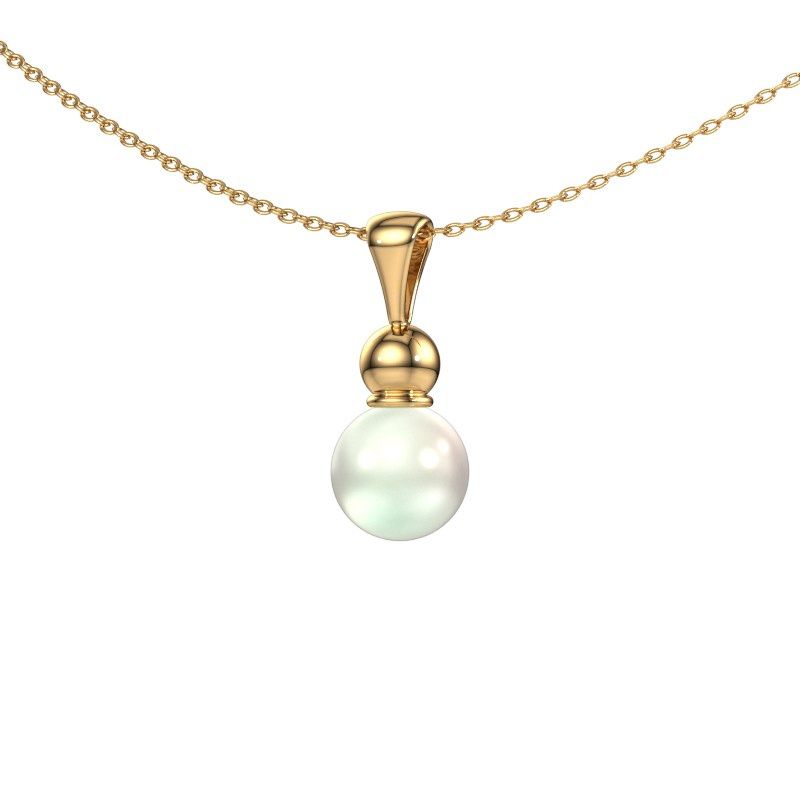 Pendant Signe 585 gold white pearl 6 mm