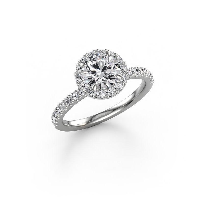 Verlobungsring Miranda RND 585 Weißgold Lab-grown Diamant 1.54 crt