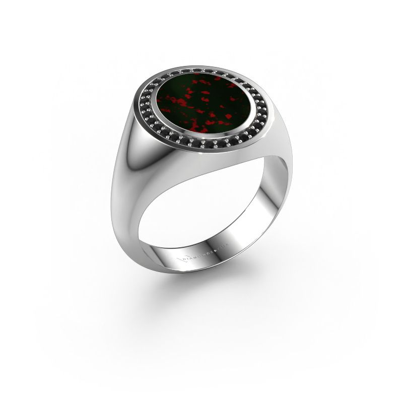 Signet ring Adam 2 950 platinum bloodstone 12x10 mm