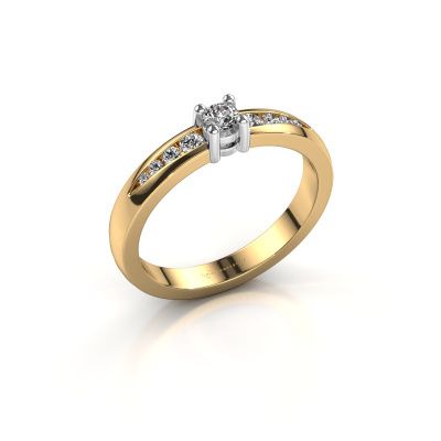 Verlovingsring Zohra 585 goud diamant 0.383 crt