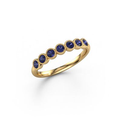 Ring Mariam half 585 Gold Saphir 2.4 mm