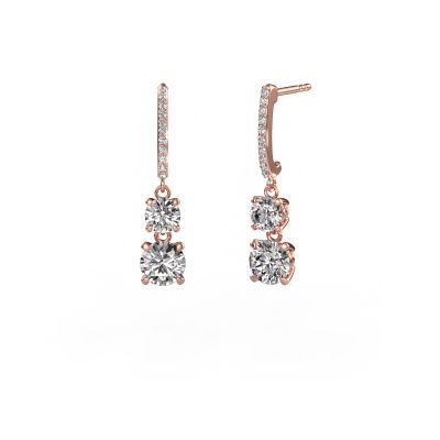 Pendants d'oreilles Tanja 2 585 or rose diamant 2.734 crt