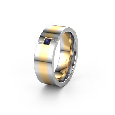 Wedding ring WH2042P 585 gold sapphire ±0.28x0.09in
