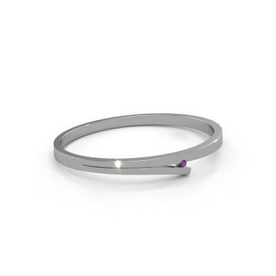 Bangle Rosario 585 white gold amethyst 3 mm