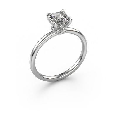 Verlovingsring Crystal ASSC 3 585 witgoud diamant 1.00 crt