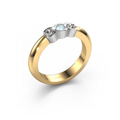 Ring Lotte 3 585 Gold Aquamarin 3 mm