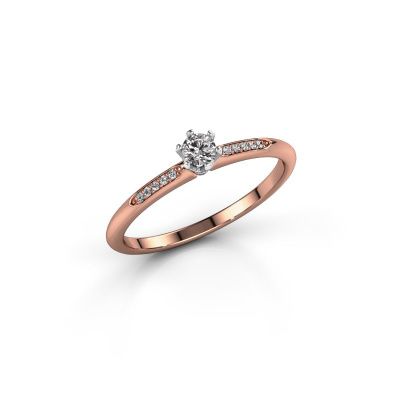 Verlovingsring Tiffy 2 585 rosé goud diamant 0.10 crt