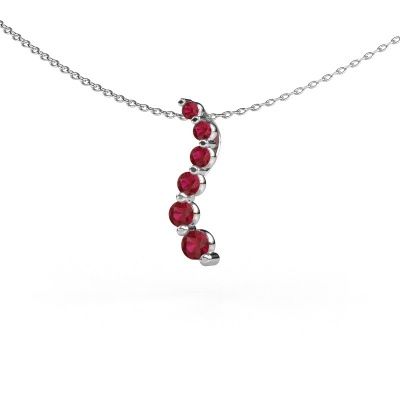 Pendant Celeste 1 950 platinum ruby 2 mm