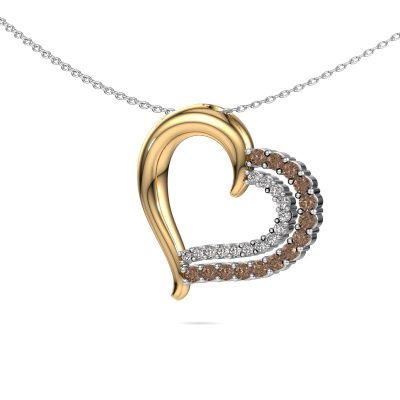 Halskette Kandace 585 Gold Braun Diamant 0.56 crt