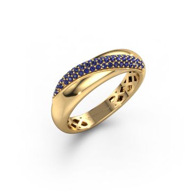 Ring Rosie 585 gold sapphire 0.9 mm