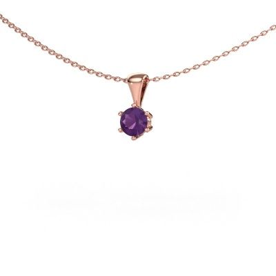 Necklace Fay 585 rose gold amethyst 4.7 mm