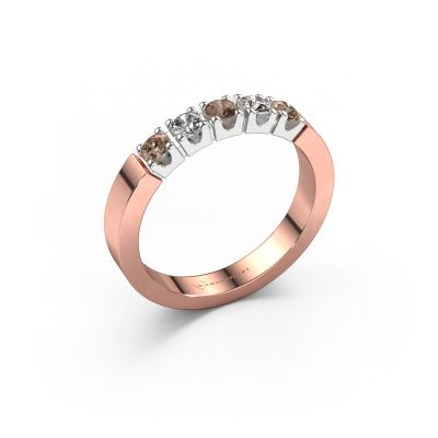 Ring Dana 5 585 Roségold Braun Diamant 0.50 crt