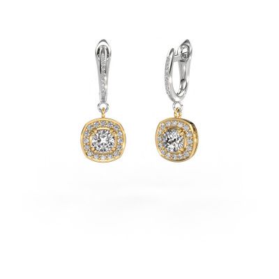 Drop earrings Marlotte 2 585 gold diamond 1.765 crt